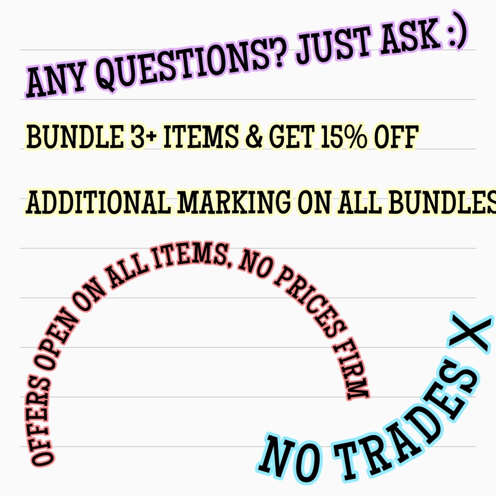 GREAT DEAL ON ALL BUNDLES ‼️‼️